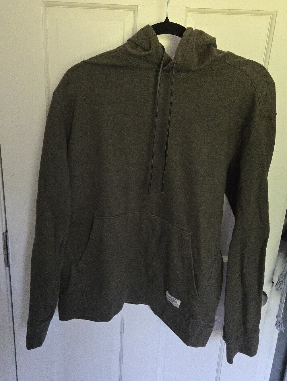 Eddie Bauer Men's Heathered Olive Green/Gray Sweatshirt Hoodie Size M